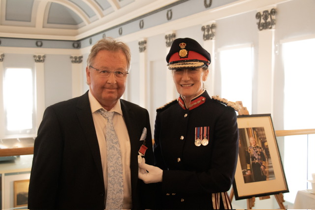 Paul Rushworth Receiving his British Empire Medal